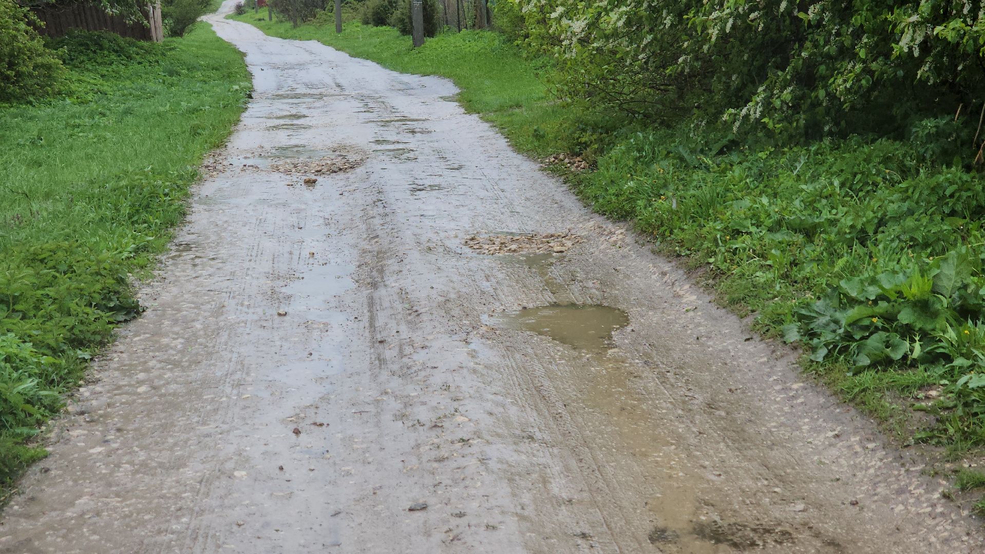 кашира, умрышенка, дорога, щебень, ямы, ремонт дороги, отсыпка асфальтной крошкой, мку управление строительства,