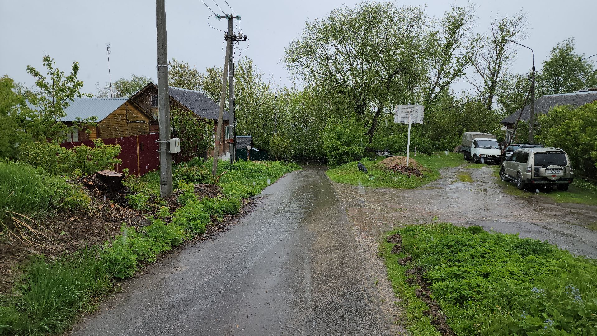 кашира, выездная администрация, ремонт дороги, водоотведение, застой воды, провал почвы, грунтовые воды,