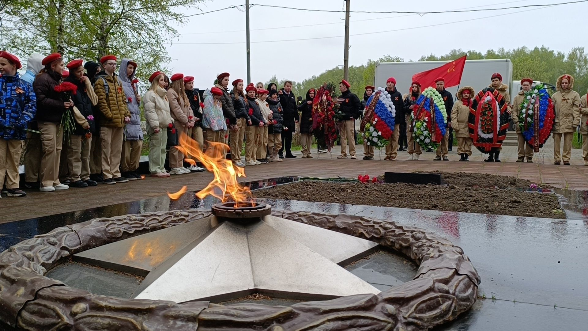 митинг памяти, возложение цветов, лобня,