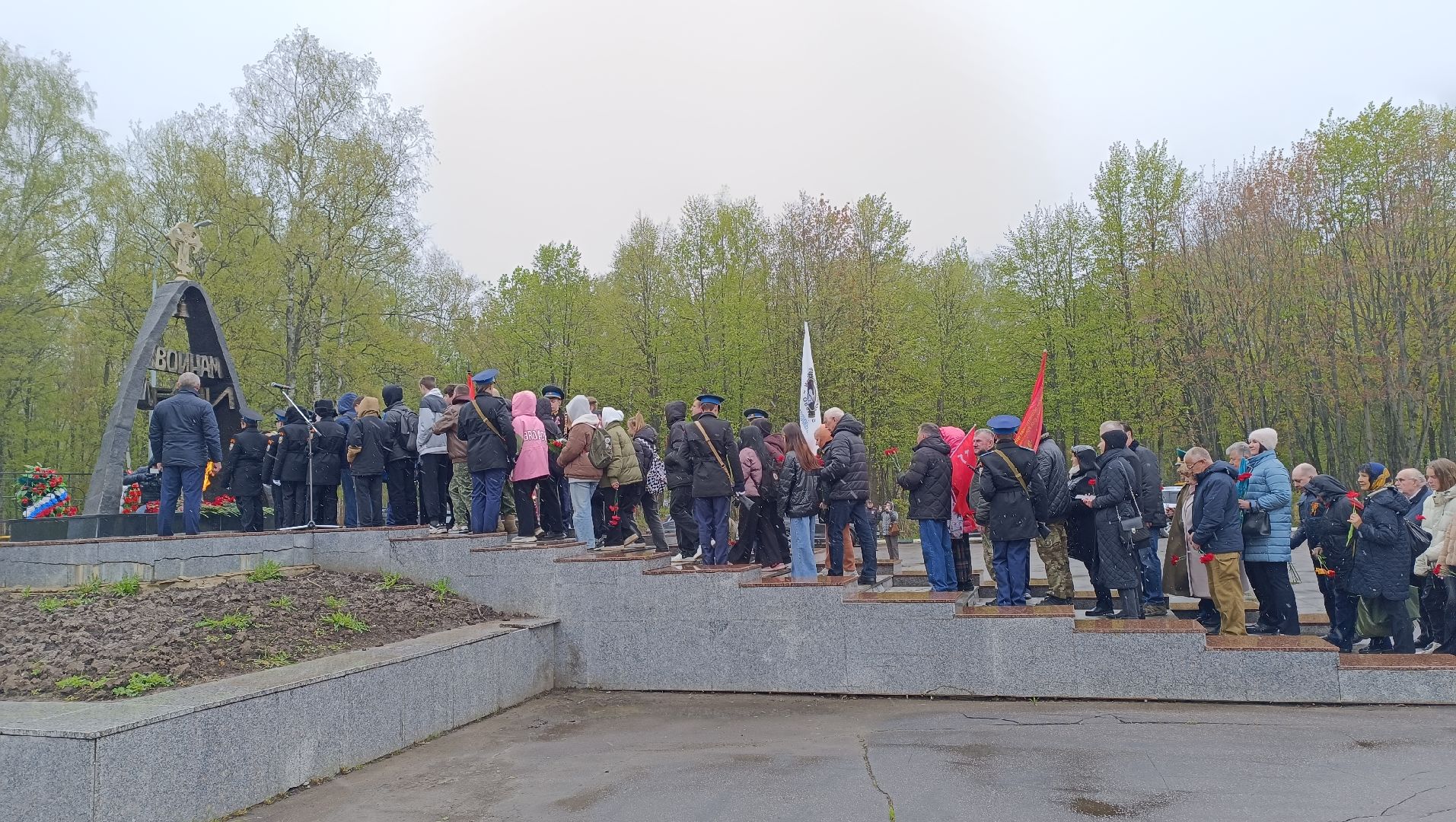 митинг памяти, возложение цветов, лобня,