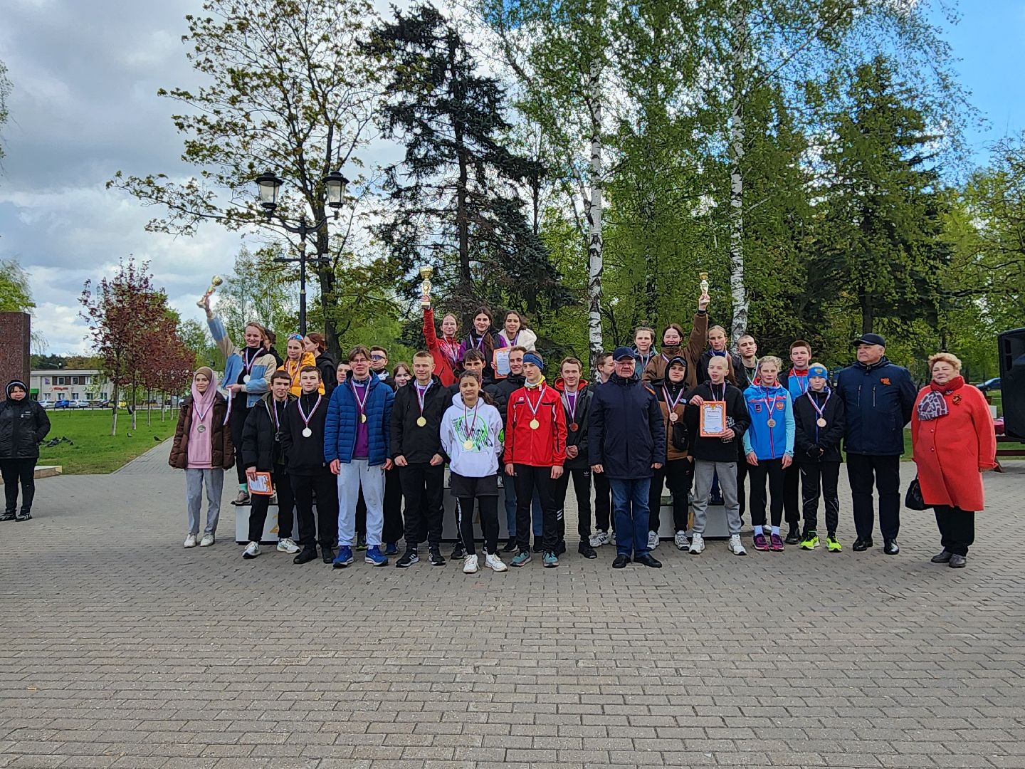 легкоатлетическая эстафета, День Победы, забег, Старая Купавна, Богородский городской округ,