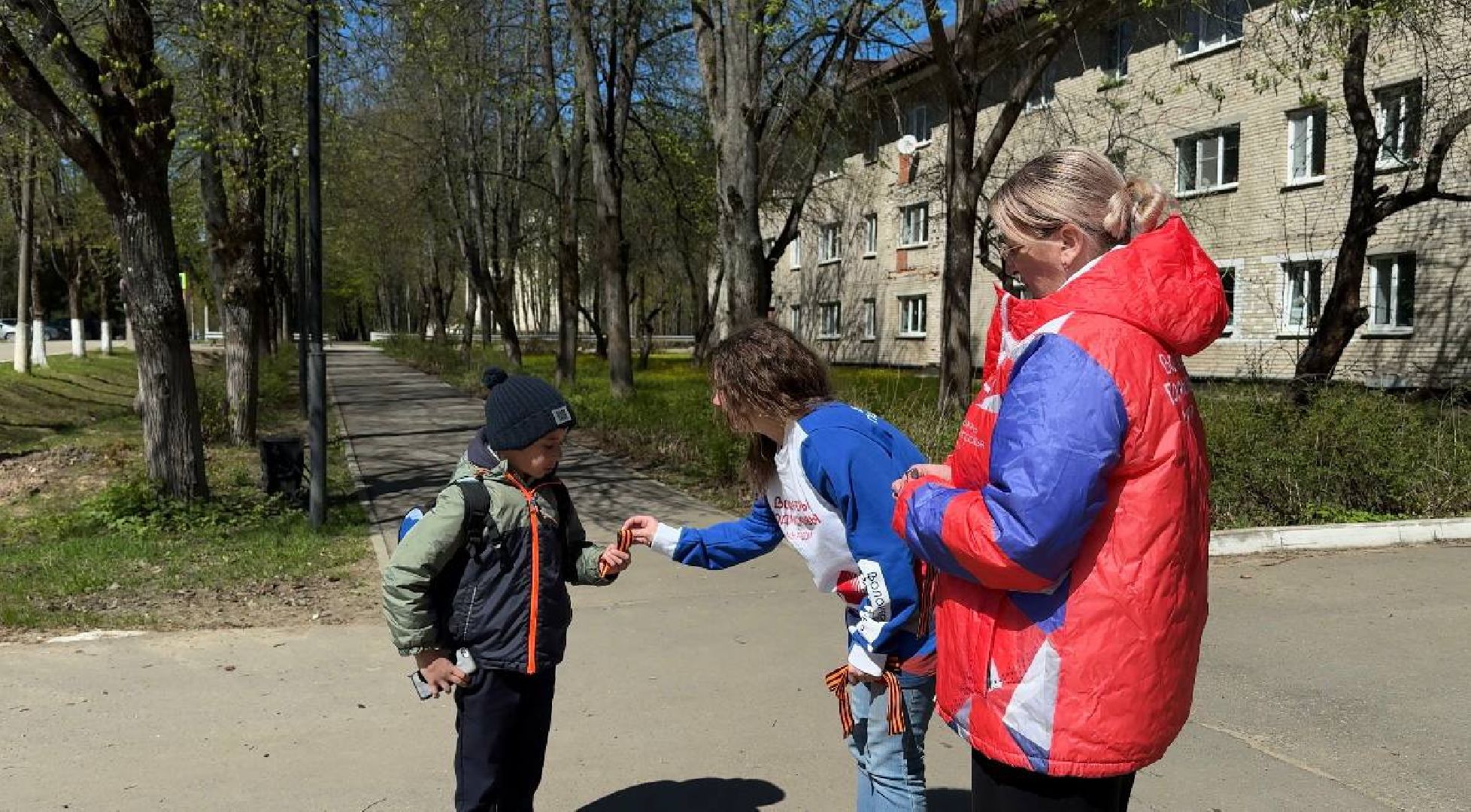георгиевская лента, волонтеры подмосковья, восход,