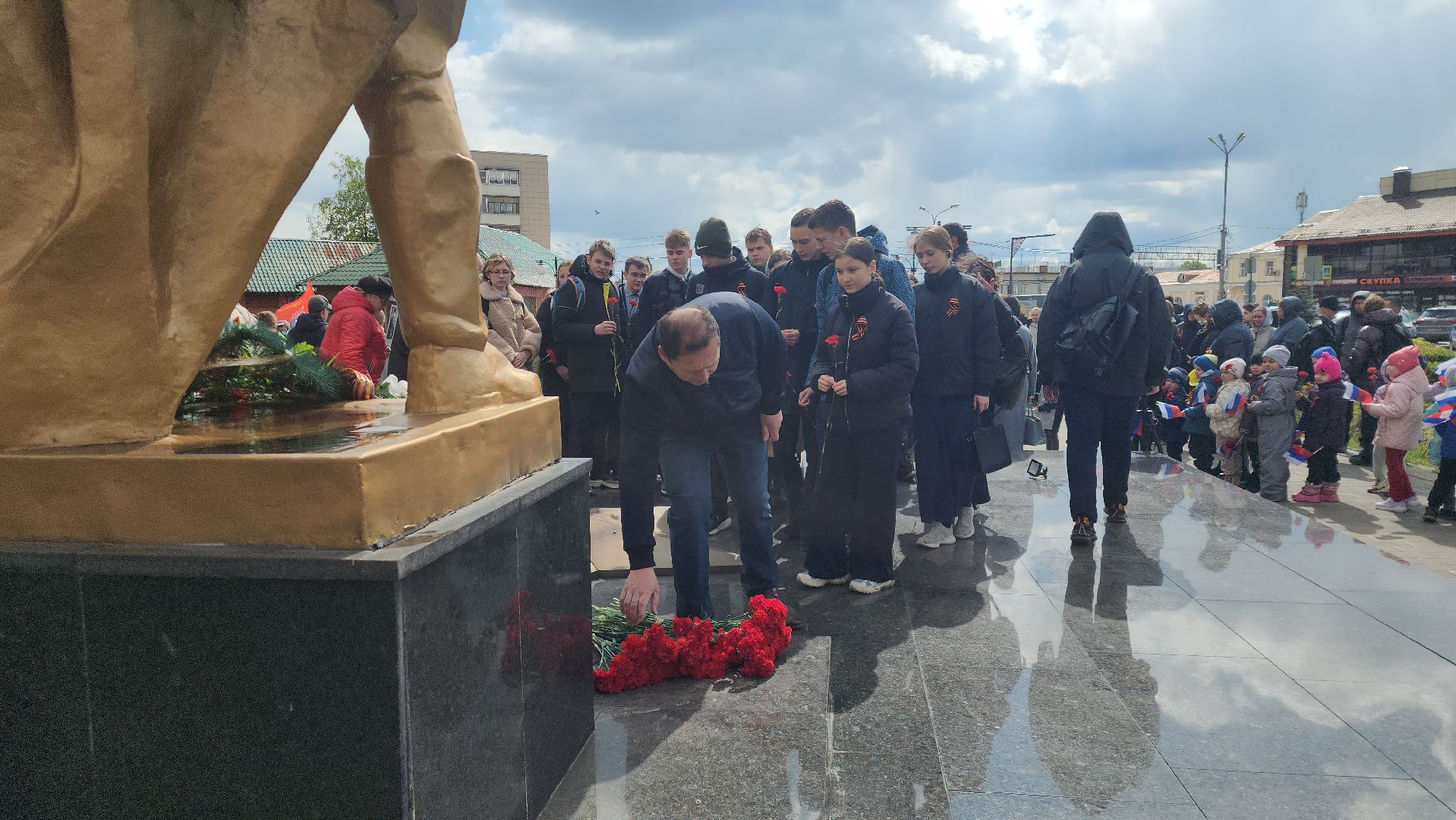 павловский посад, городской округ павловский посад, жители, день победы, митинг, память,