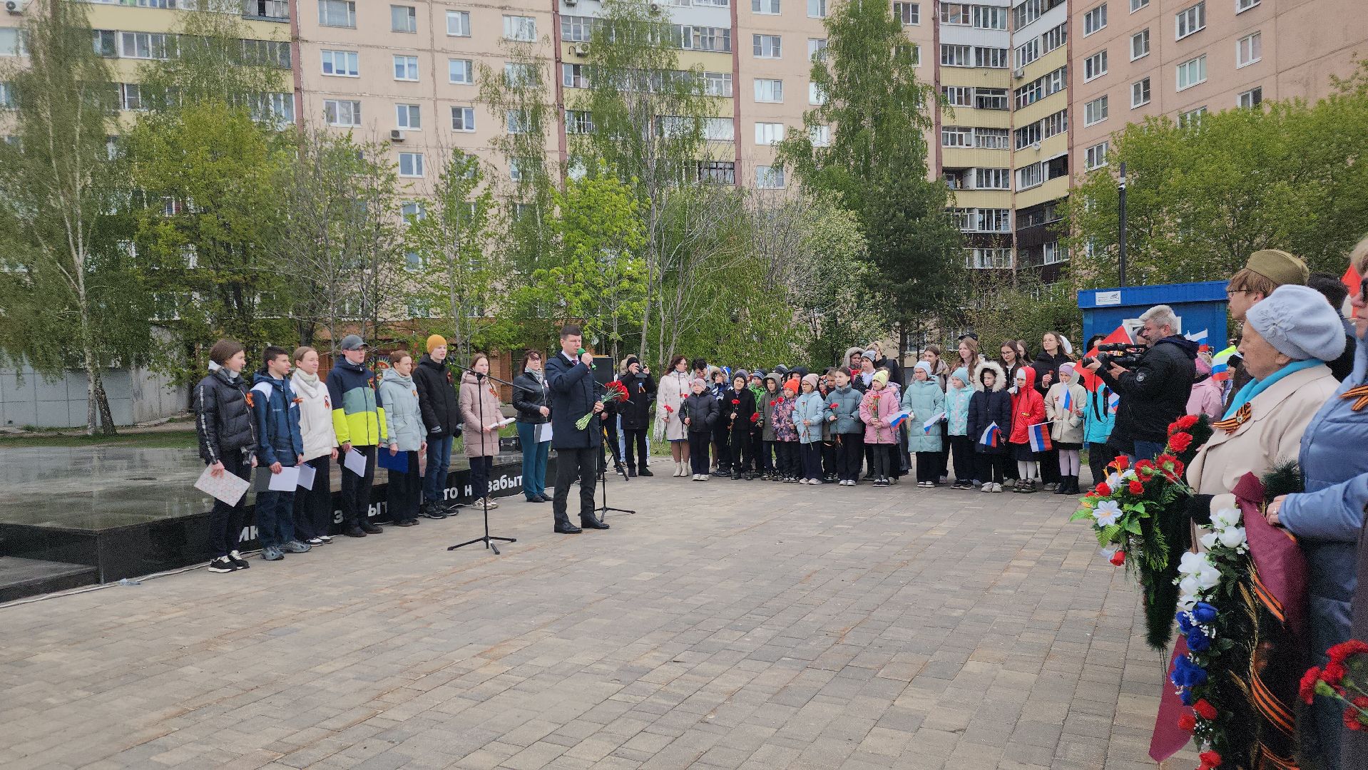 павловский посад, городской округ павловский посад, жители, день победы, митинг, память,