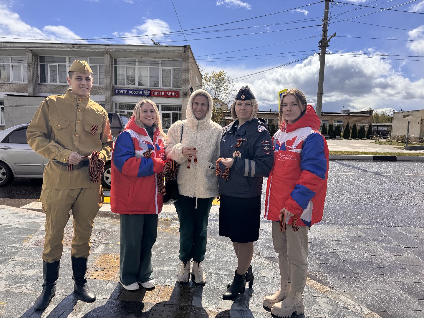 волонтеры, шаховская, георгиевская лента, георгиевская ленточка,