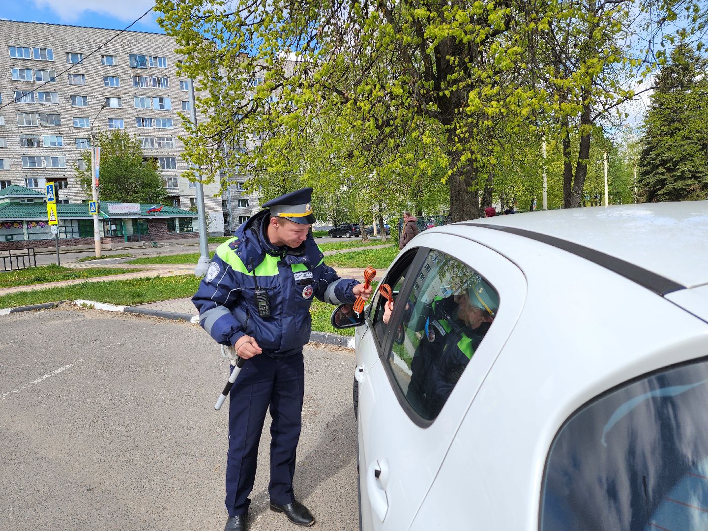 Госавтоинспекция, Дубна, георгиевская лента, День Победы,