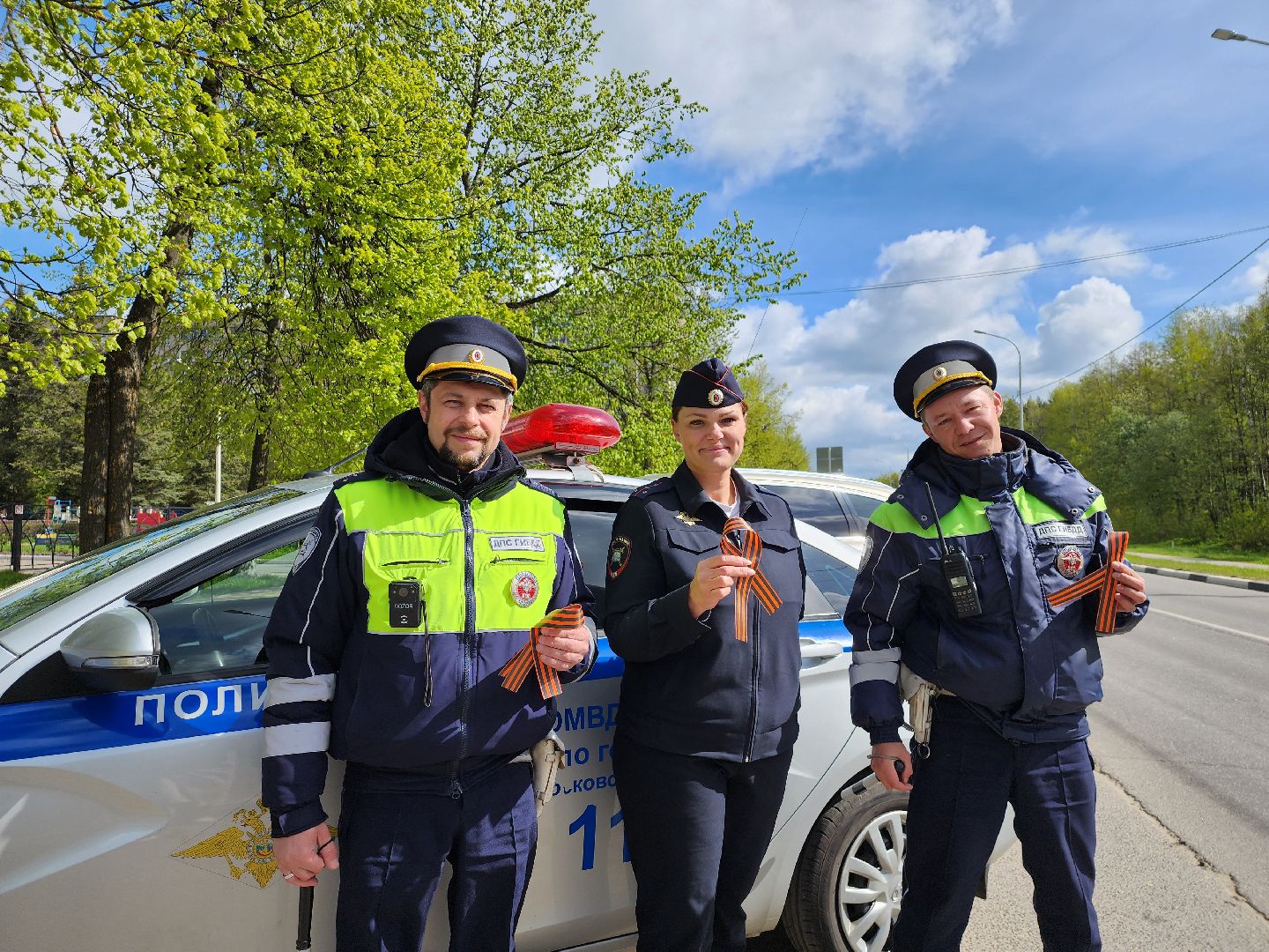 Госавтоинспекция, Дубна, георгиевская лента, День Победы,