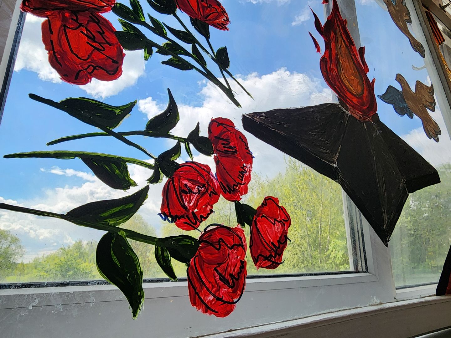 воскресенск, окна победы, школа, день победы, 9 мая, великая отечественная война,