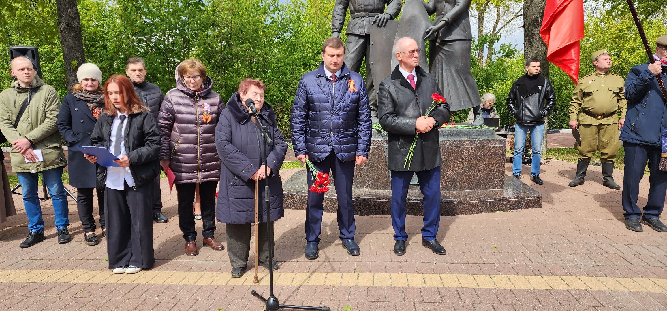 раменское, общество, памятник труженикам тыла, памятное мероприятие в какнун великой победы,