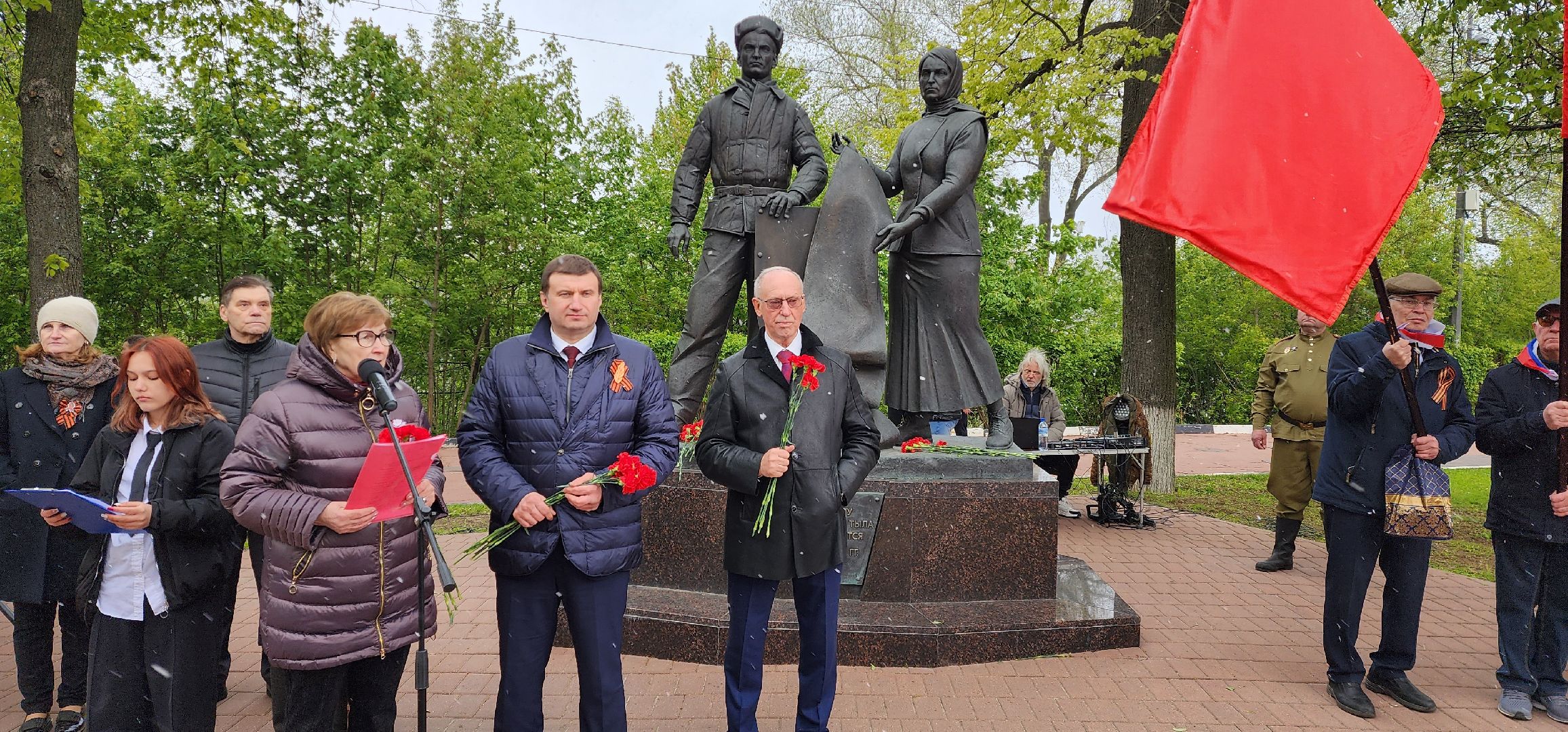 раменское, общество, памятник труженикам тыла, памятное мероприятие в какнун великой победы,