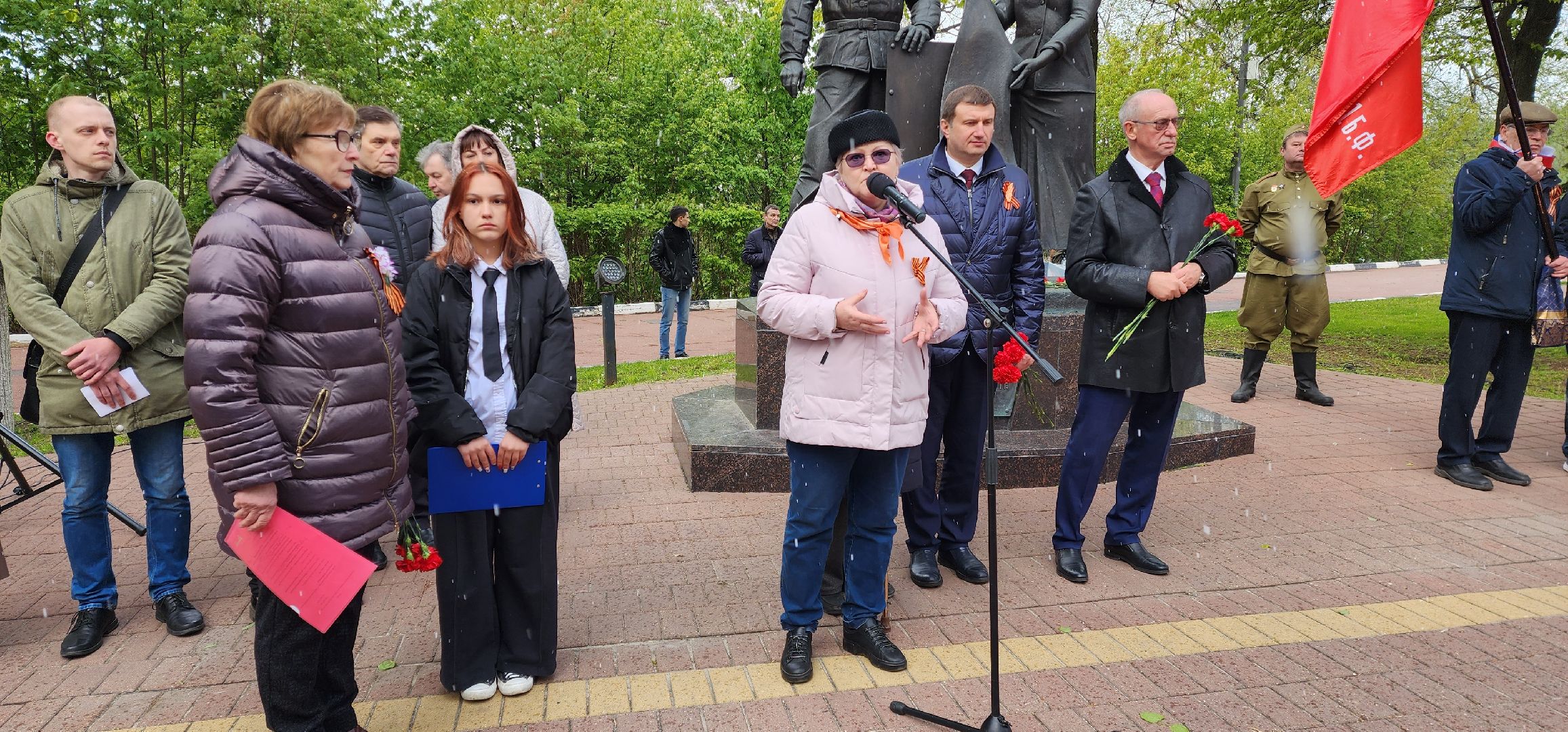 раменское, общество, памятник труженикам тыла, памятное мероприятие в какнун великой победы,