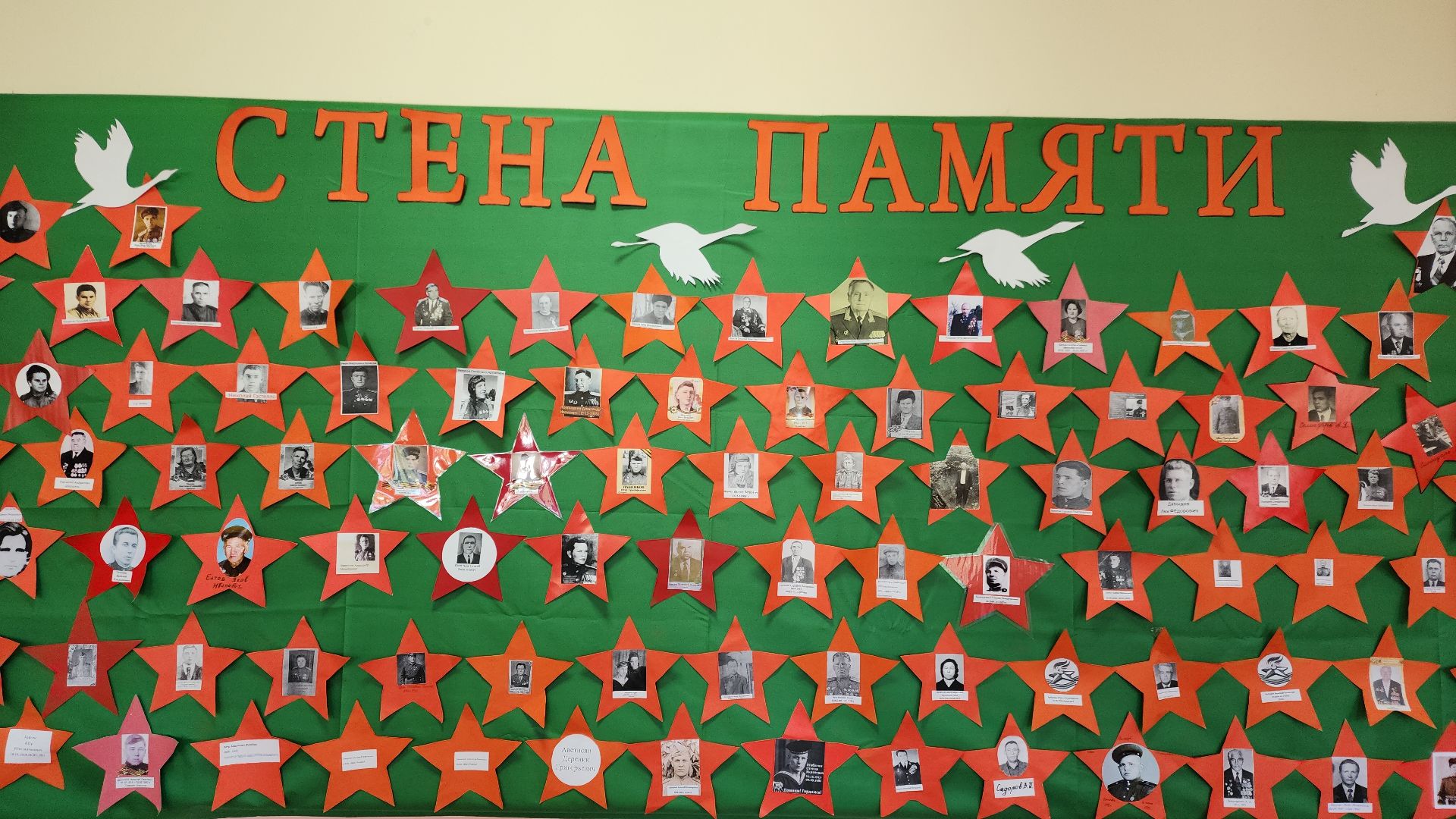 электросталь, образование, школа 12, день победы, акция, 9 мая, окна победы, стена памяти,