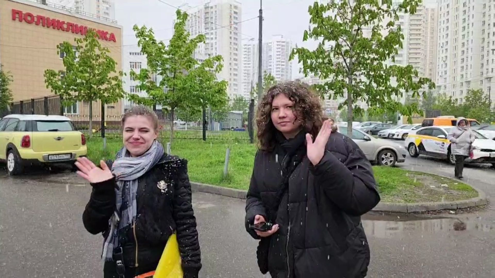 Люберцы, погода, снег, 9 мая, день победы,