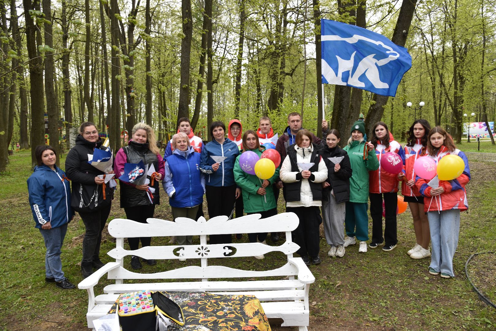 лотошино, лотошинский парк, акция, георгиевская лента, письмо солдату, день победы,