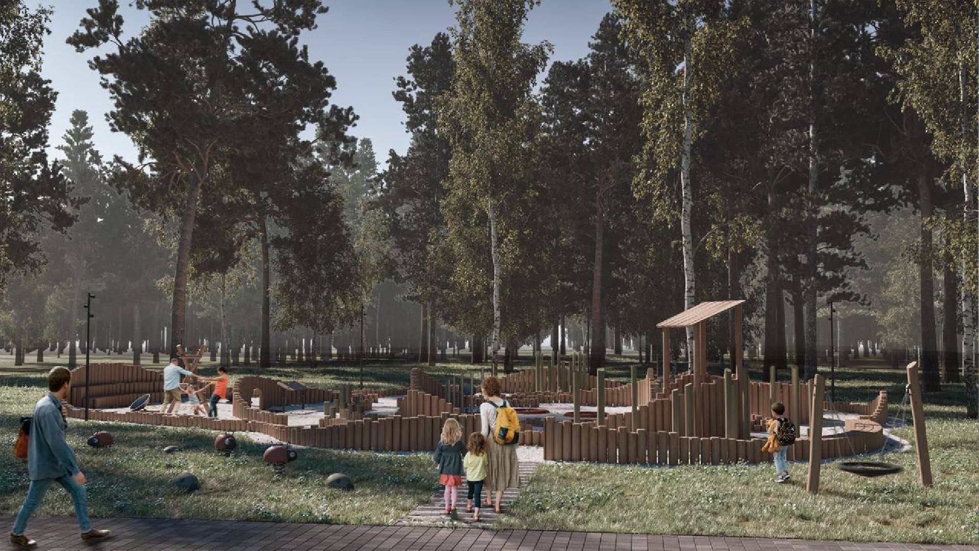 Черноголовка, благоустройство 2023, южное озеро,