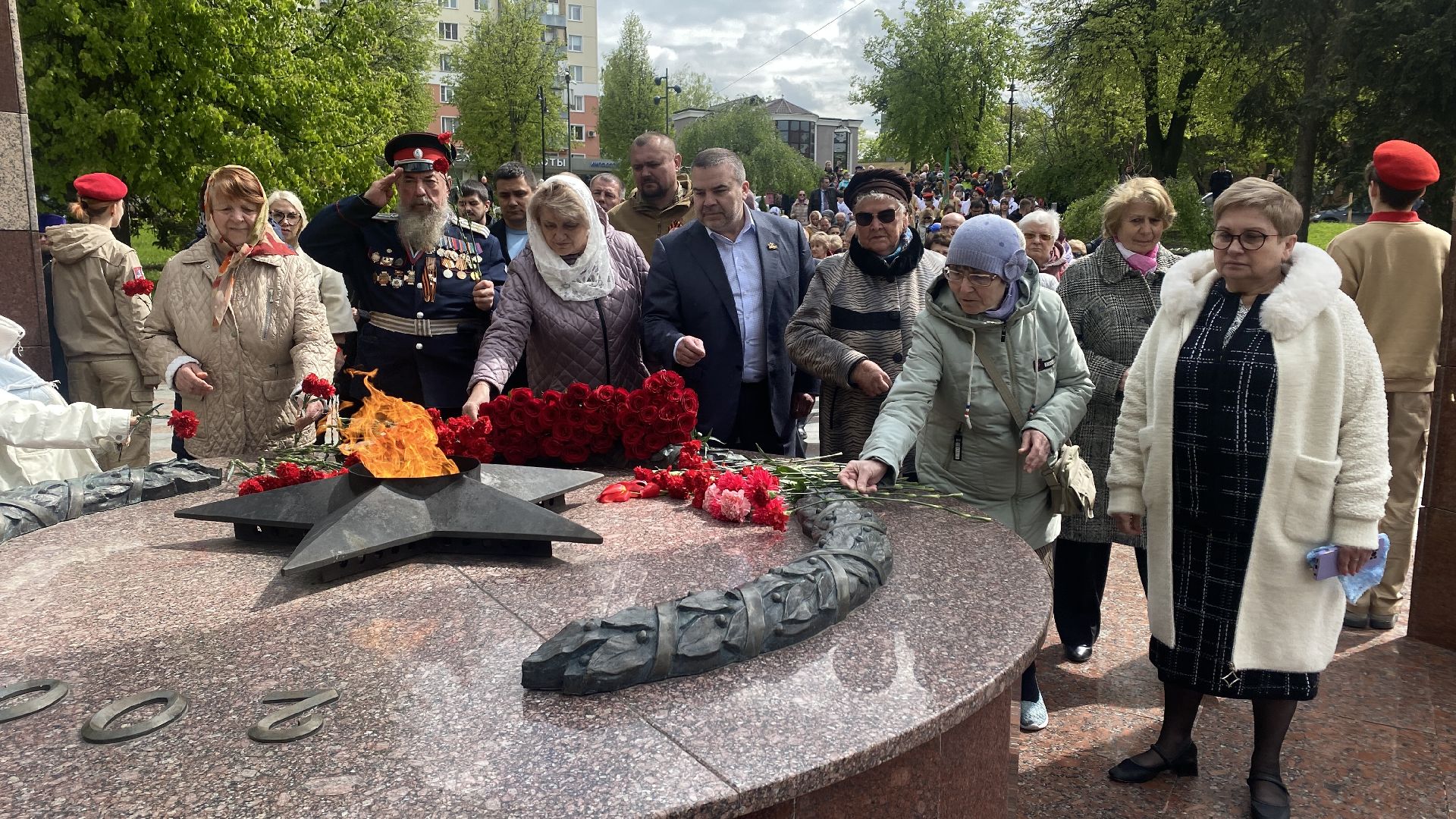 Георгий победаносец, день победы, ленинский городской округ, возложение цветов, станислав каторов,