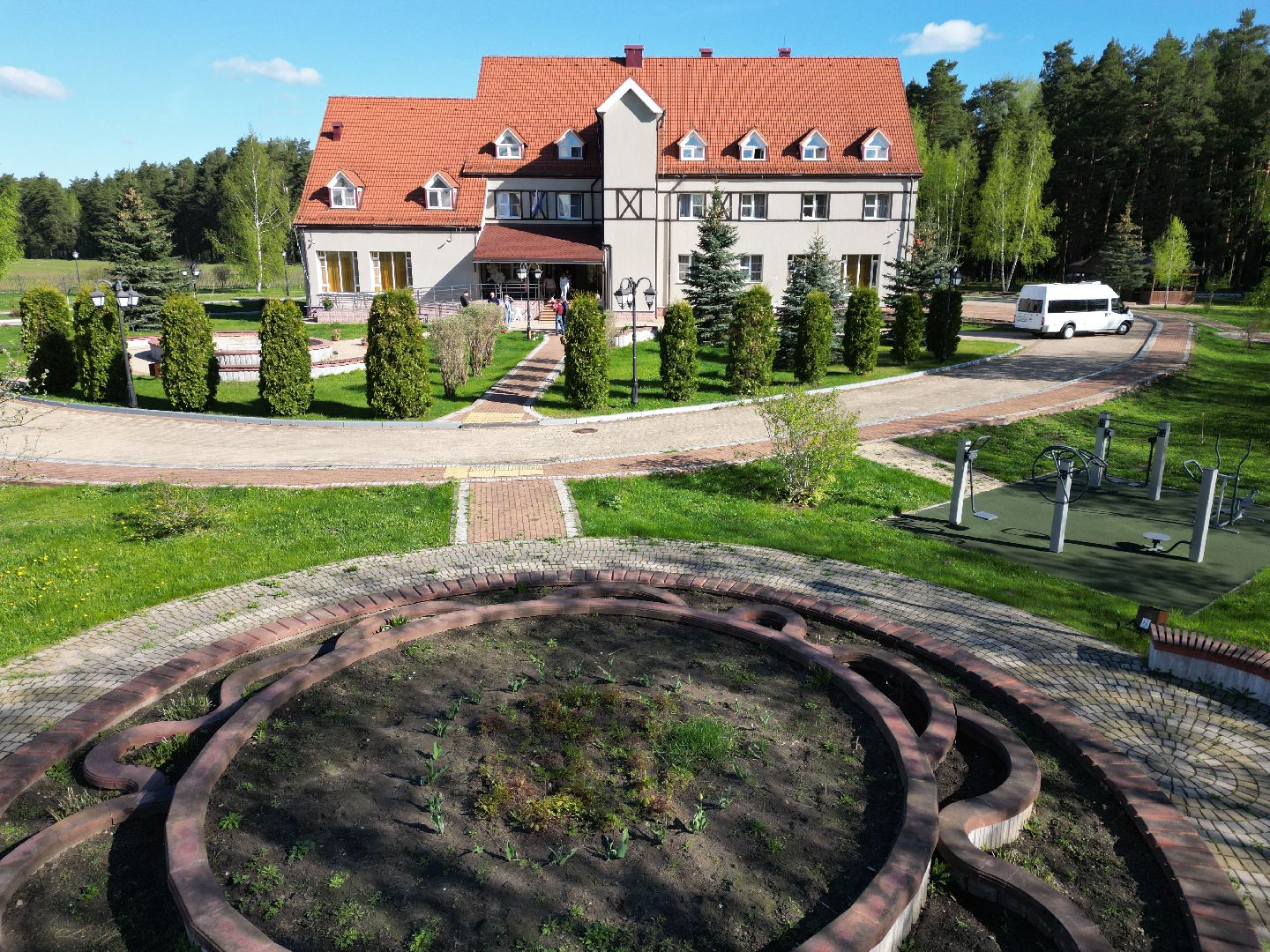 видео с коптера, пансионат, черноголовка,