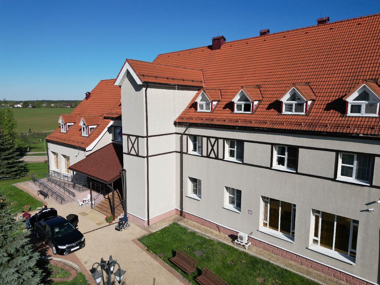 видео с коптера, пансионат, черноголовка,