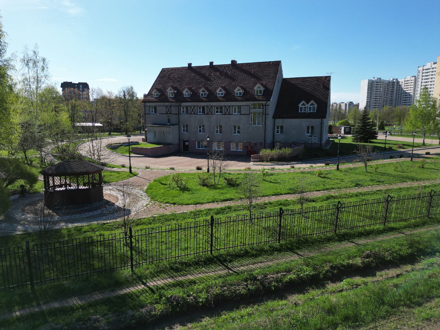 видео с коптера, пансионат, черноголовка,