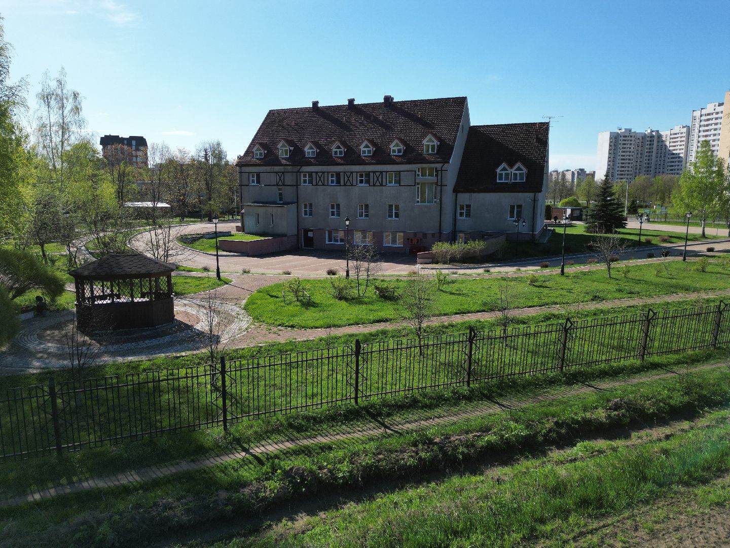 видео с коптера, пансионат, черноголовка,