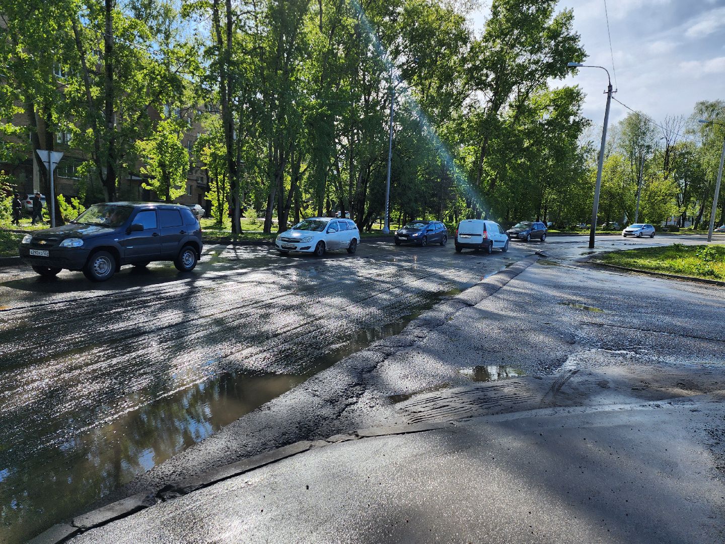 серпухов, подмосковье, ремонт дороги,