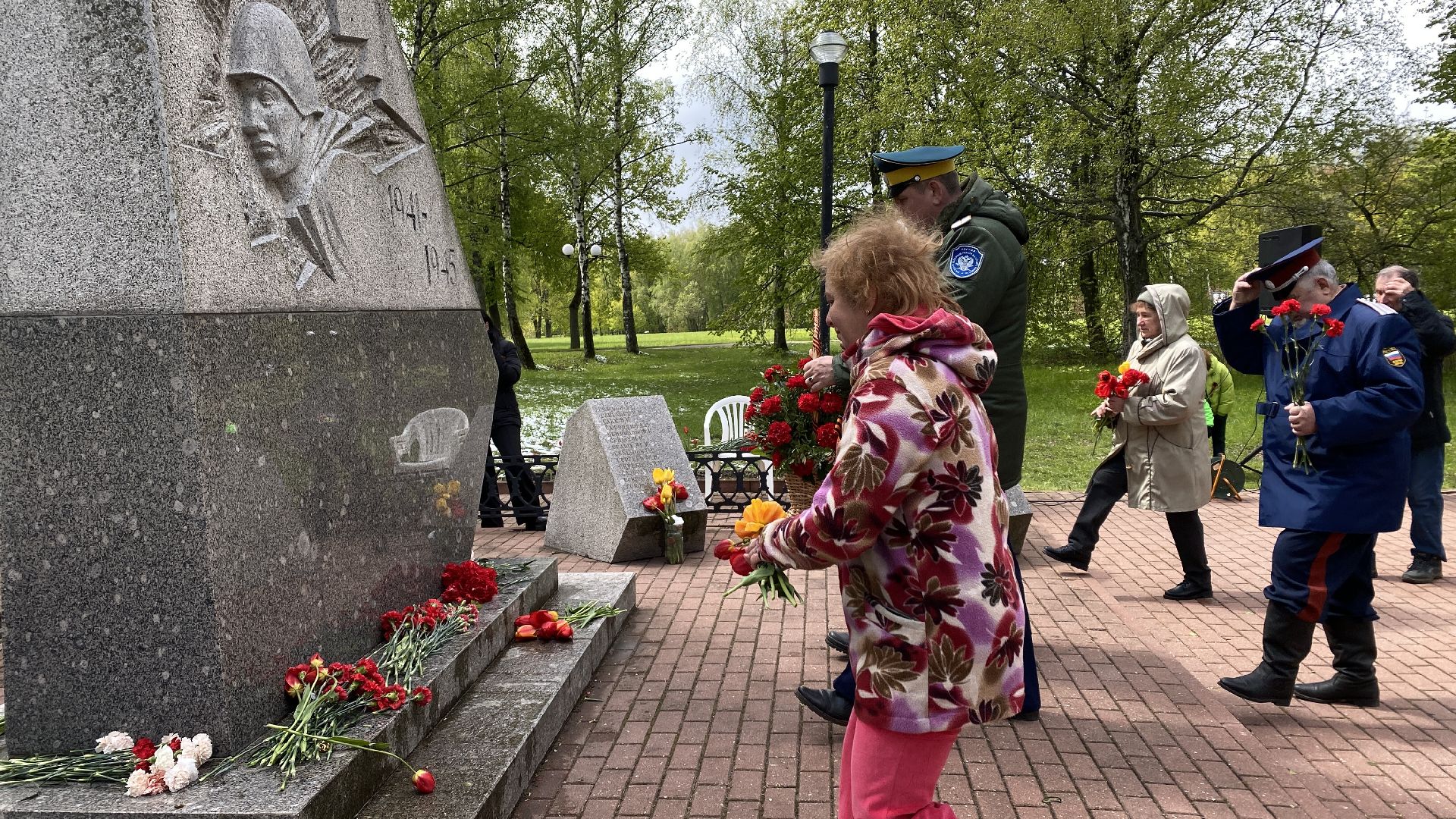 день победы, митинг памяти, возложение цветов, вов, горки ленинские,