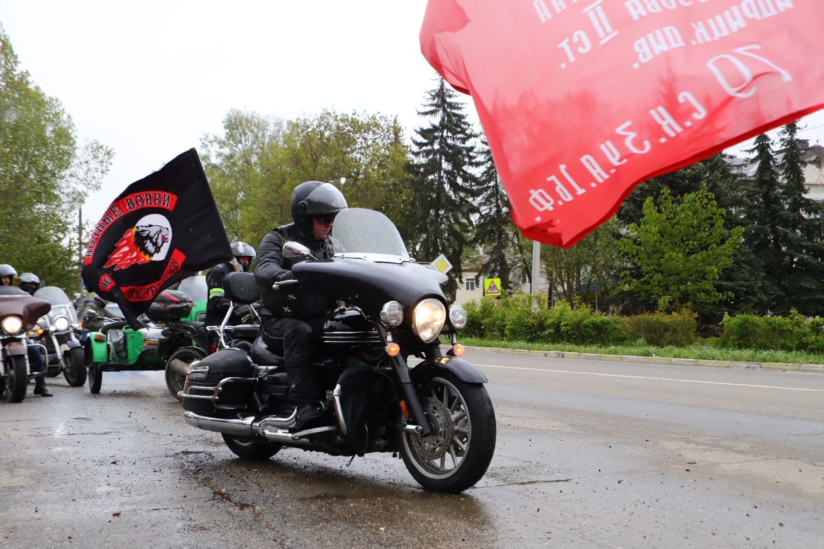 воскресенск, мотоциклисты, ночные волки, мотосезон, день победы, 9 мая,
