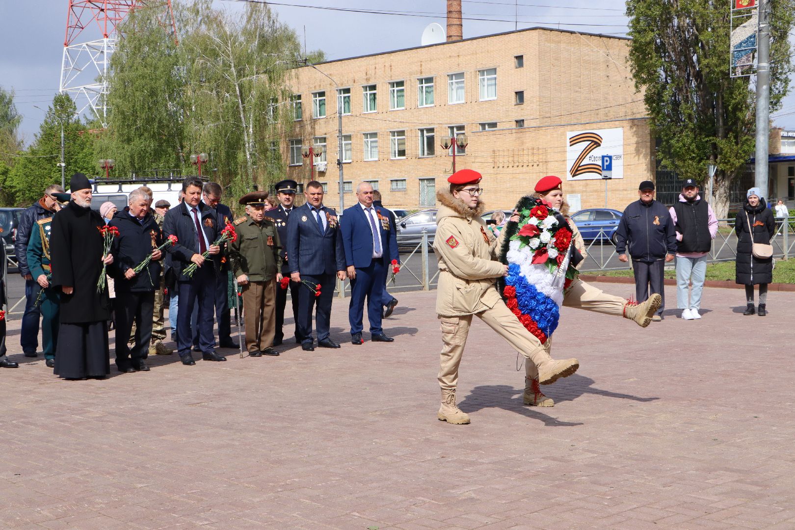 День Победы, 9 мая, Серебряные Пруды, Дмитриевский, возложение, глава, глава городского округа,