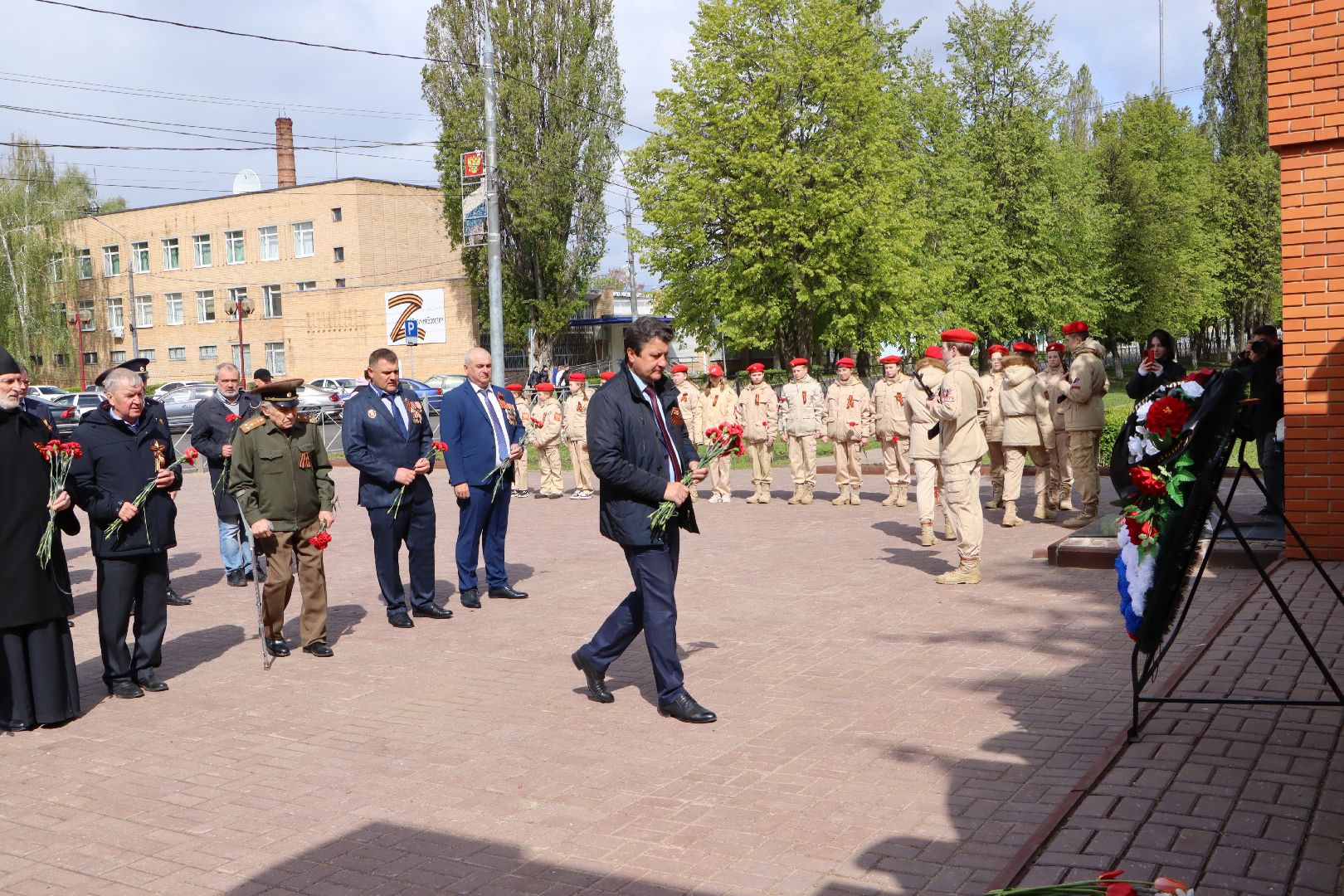День Победы, 9 мая, Серебряные Пруды, Дмитриевский, возложение, глава, глава городского округа,