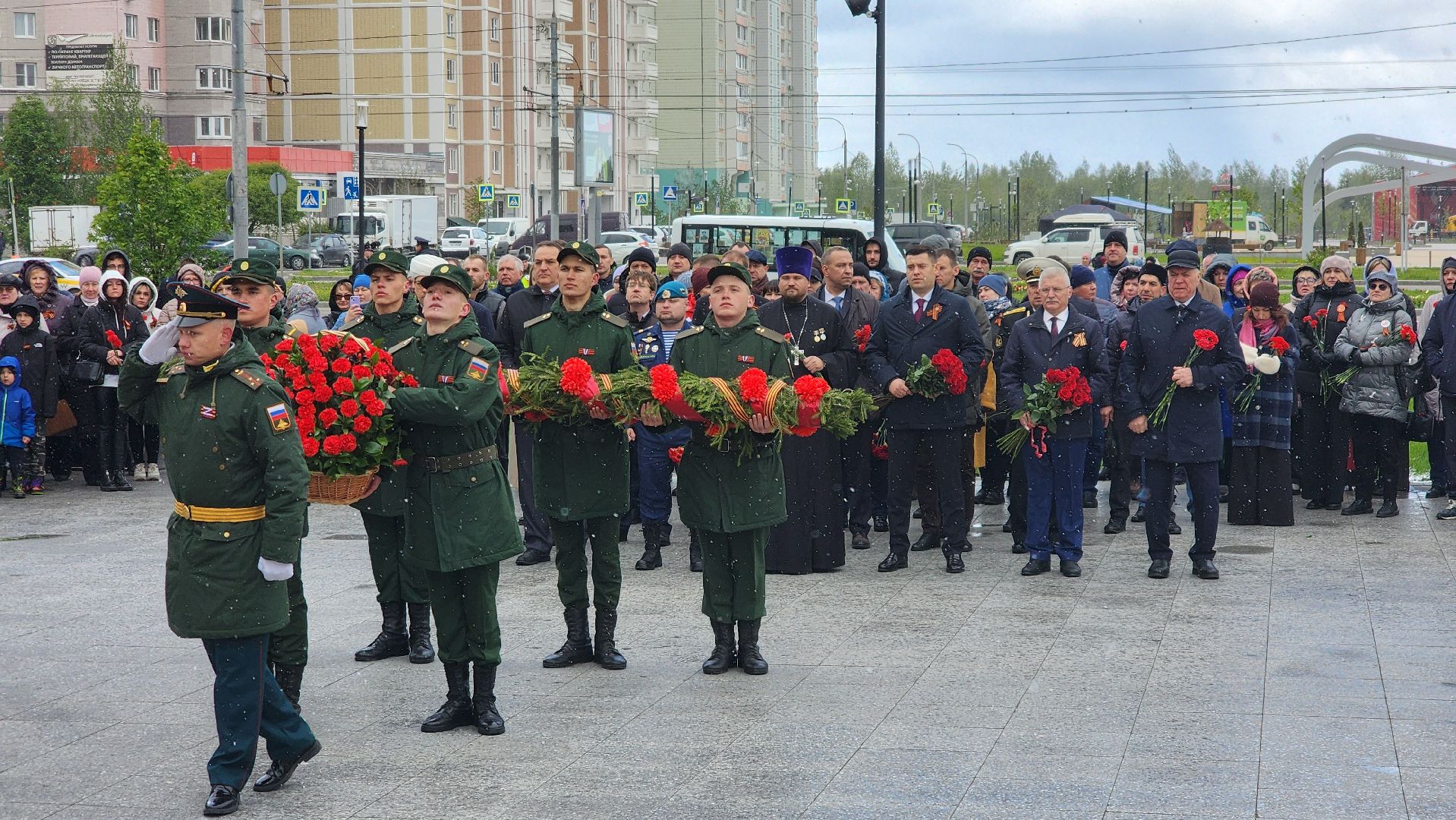 подольск, возложение цветов, День победы, почтили память,