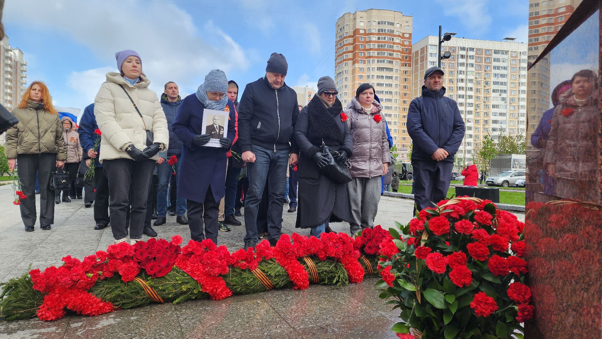 подольск, возложение цветов, День победы, почтили память,