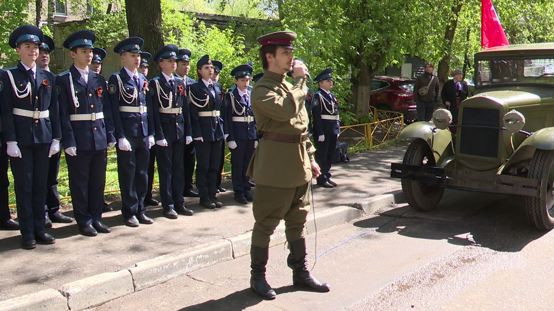 Реутов, день победы, праздник со слезами на глазах, парад у дома ветерана, я помню, я горжусь,ветераны войны,