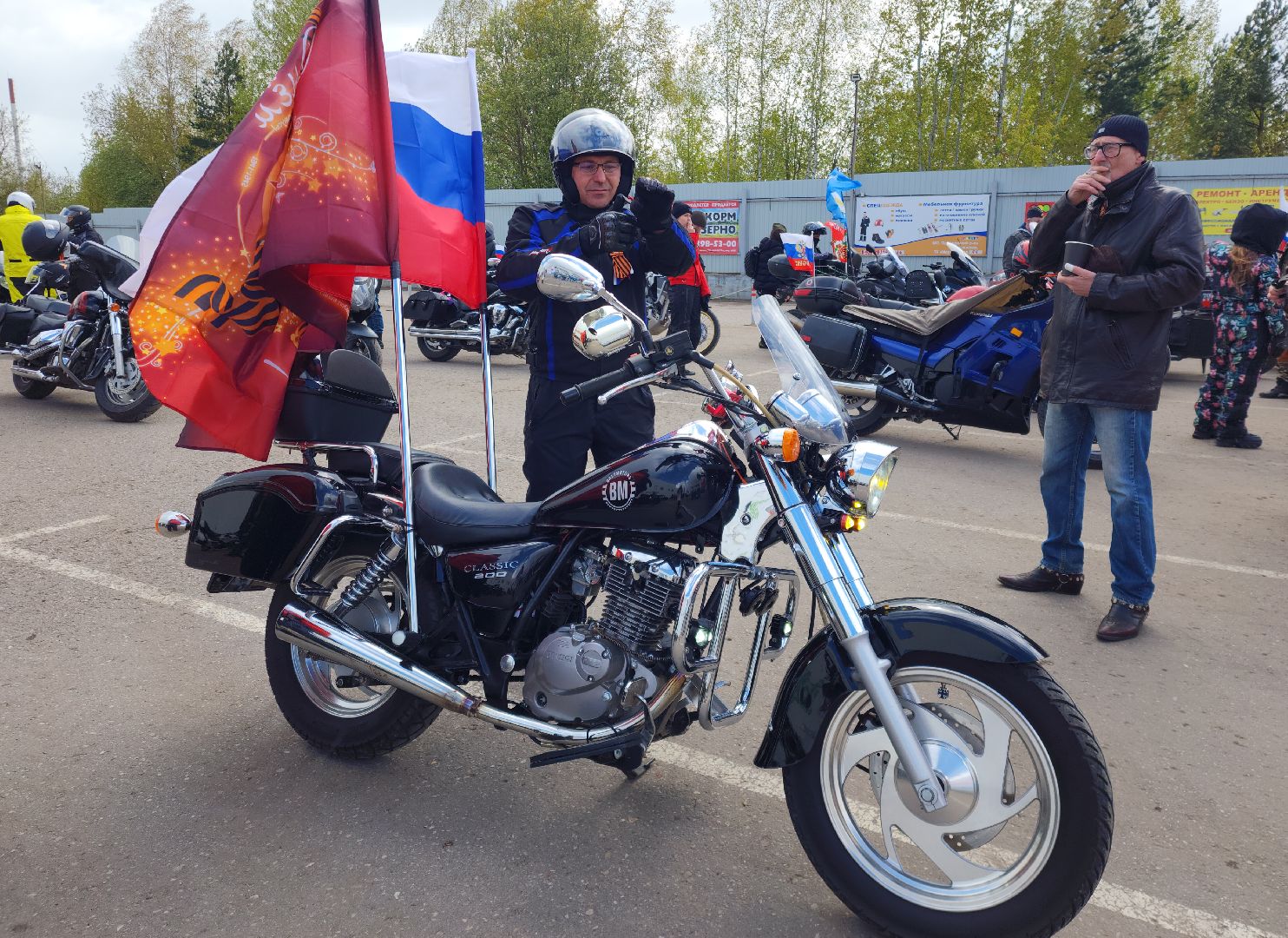 Звенигород, день победы, Акции, ночные волки, Мотосезон 2024,