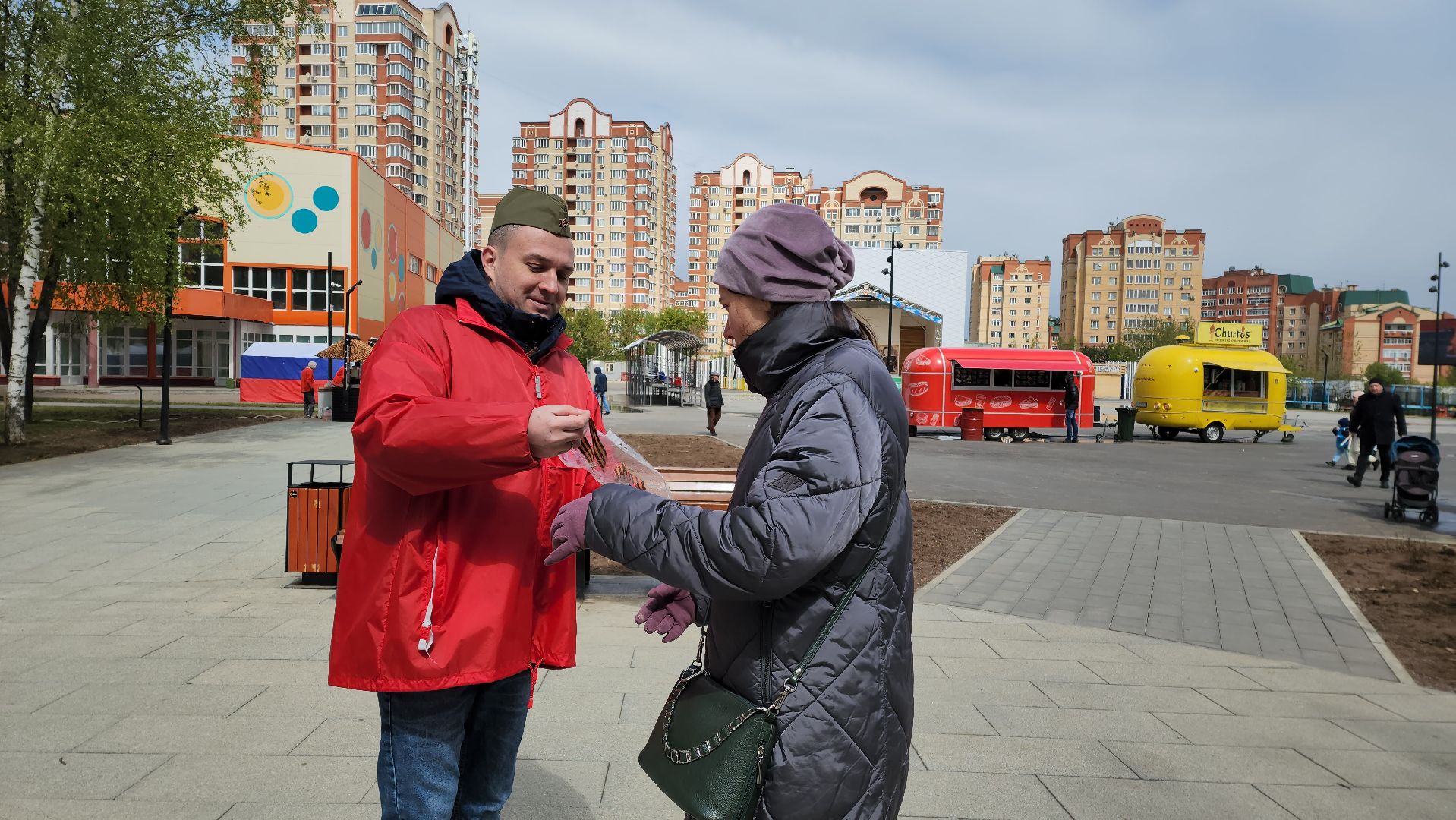 9 мая, георгиевская ленточка, Долгопрудный,