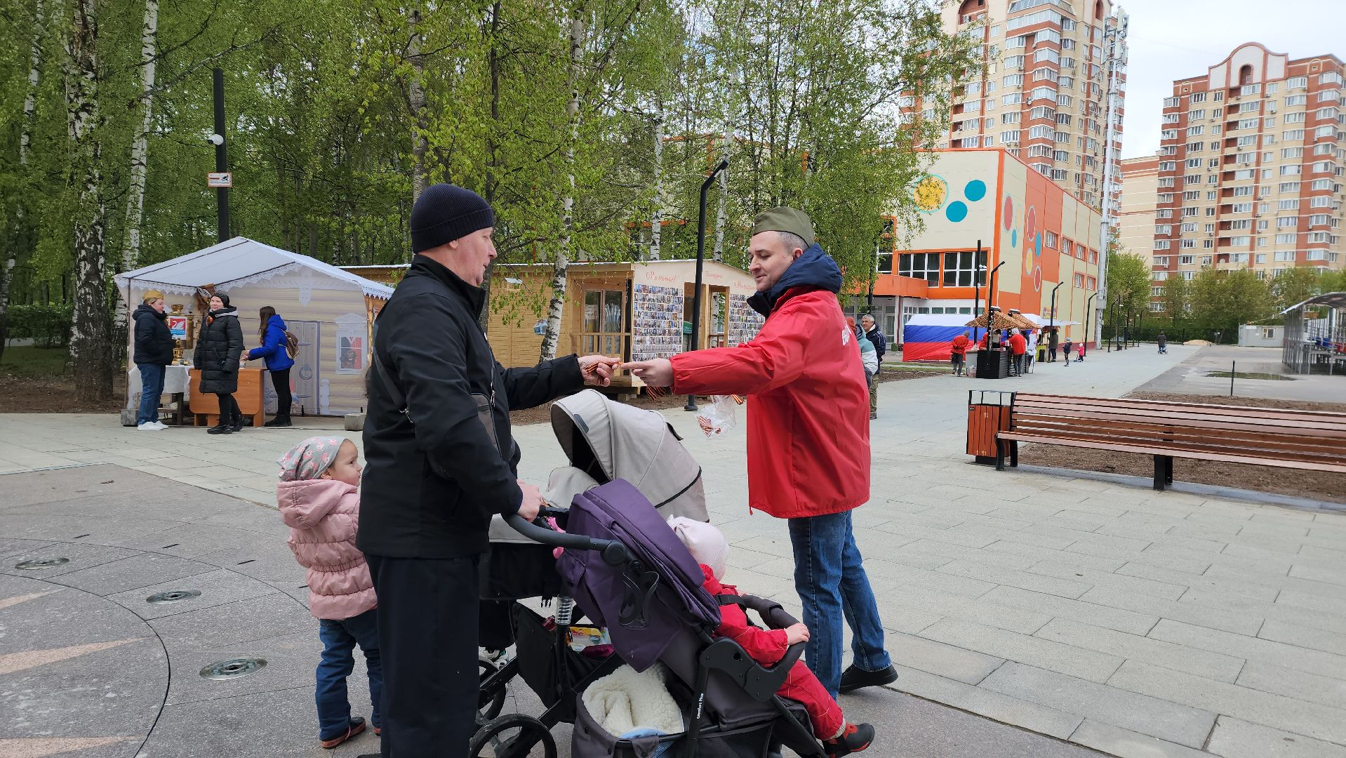 9 мая, георгиевская ленточка, Долгопрудный,