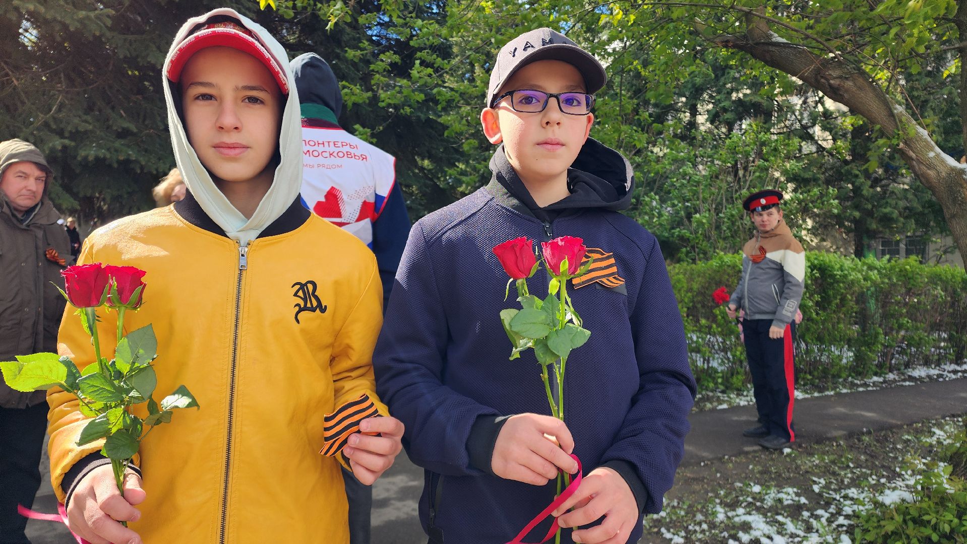 ЦВПВ, Домодедово, Подмосковье, георгиевская лента, Митинг, День Победы, 9 мая, Волонтеры Подмосковья,