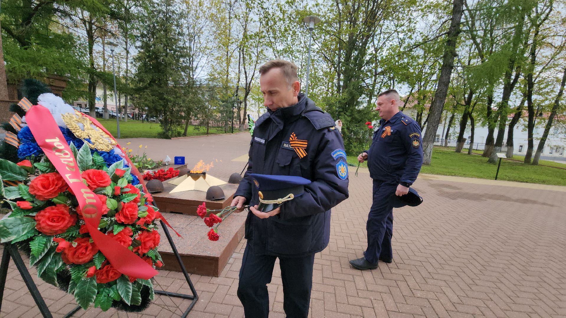 День победы, день победы в рузе, праздник, спасатели, мособлпожспас, Руза, вечный огонь, 9 мая, великая отечественная война,