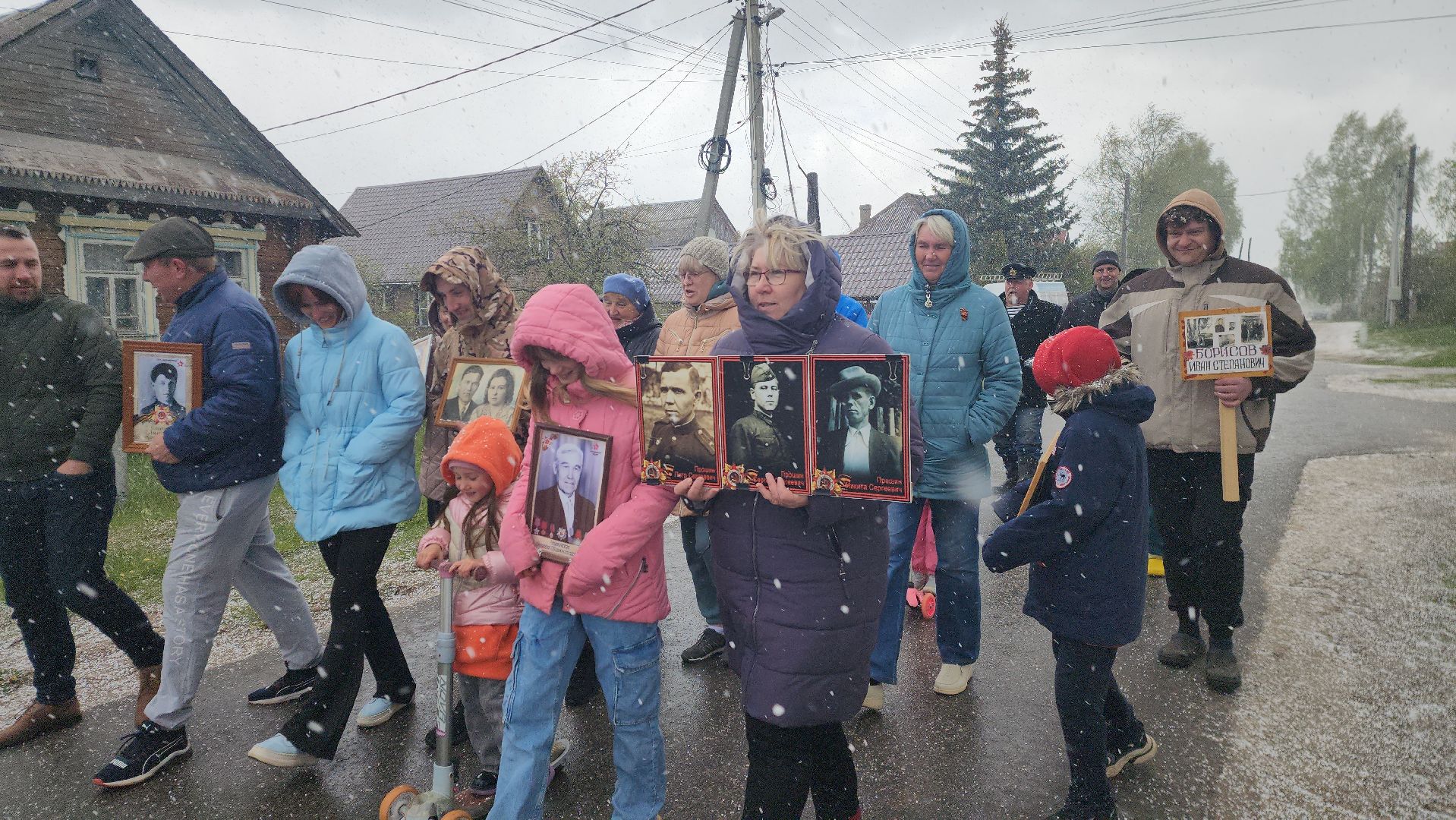 шатура, бессмертный полк, день победы, вов, шествие бессмертный полк, Дуреевская,