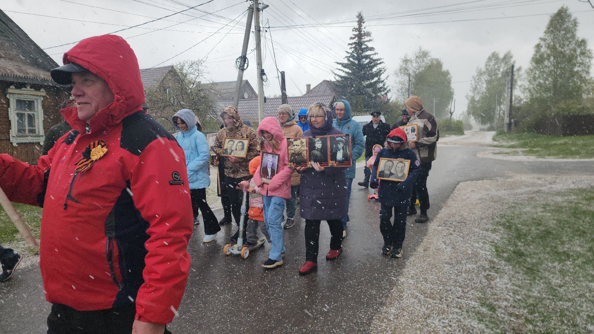 шатура, бессмертный полк, день победы, вов, шествие бессмертный полк, Дуреевская,