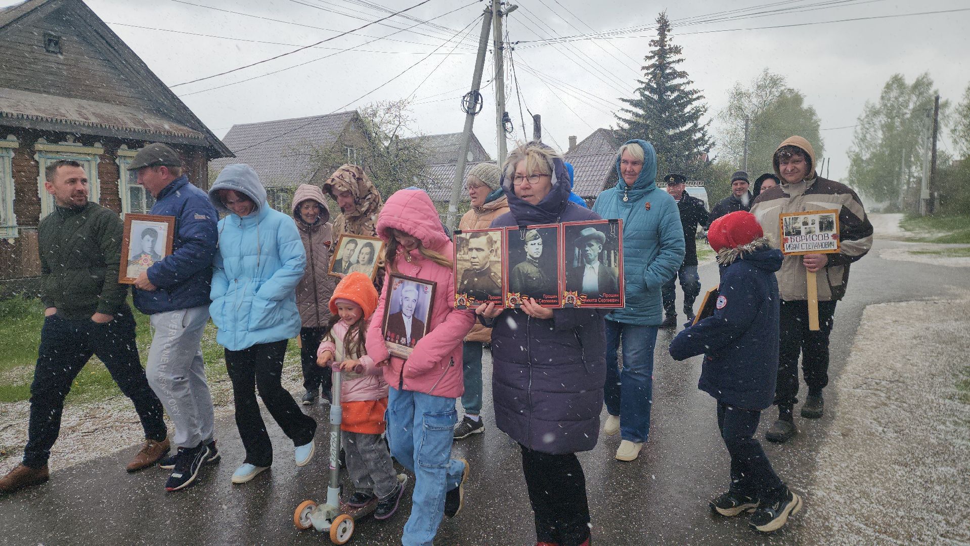 шатура, бессмертный полк, день победы, вов, шествие бессмертный полк, Дуреевская,