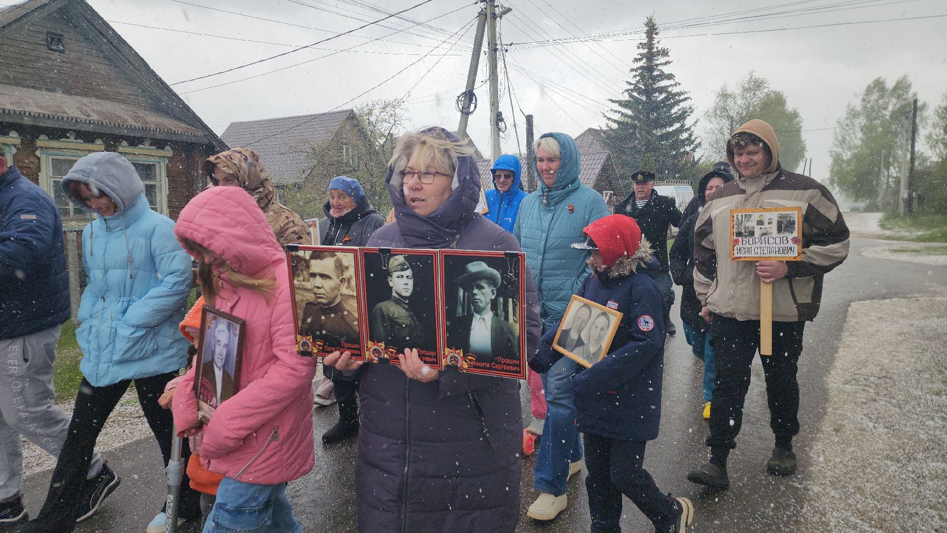 шатура, бессмертный полк, день победы, вов, шествие бессмертный полк, Дуреевская,