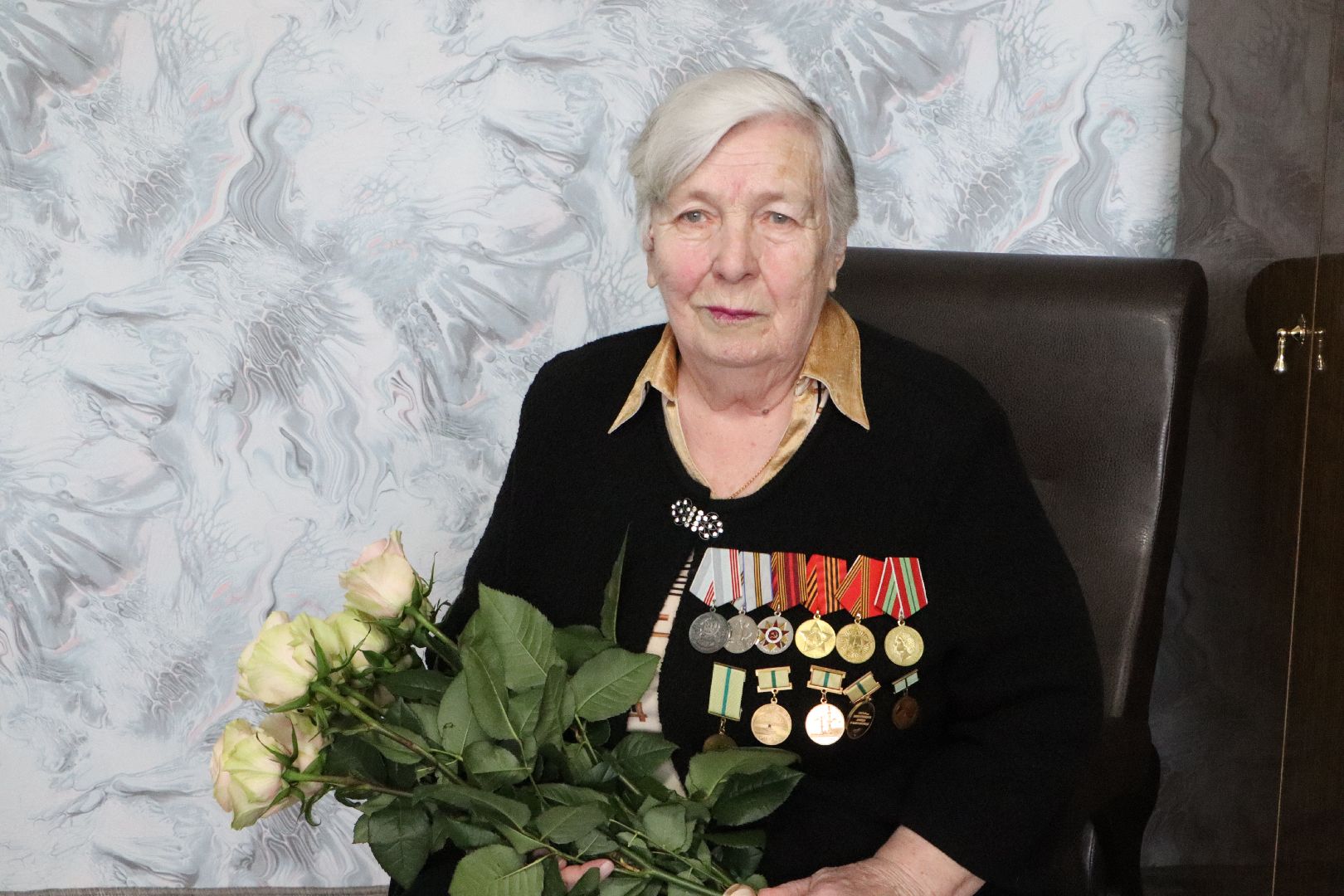 Серебряные Пруды, поселок Дмитриевский, День победы, поздравлеение ветерана, 9 мая, житель блокадного Ленинграда,