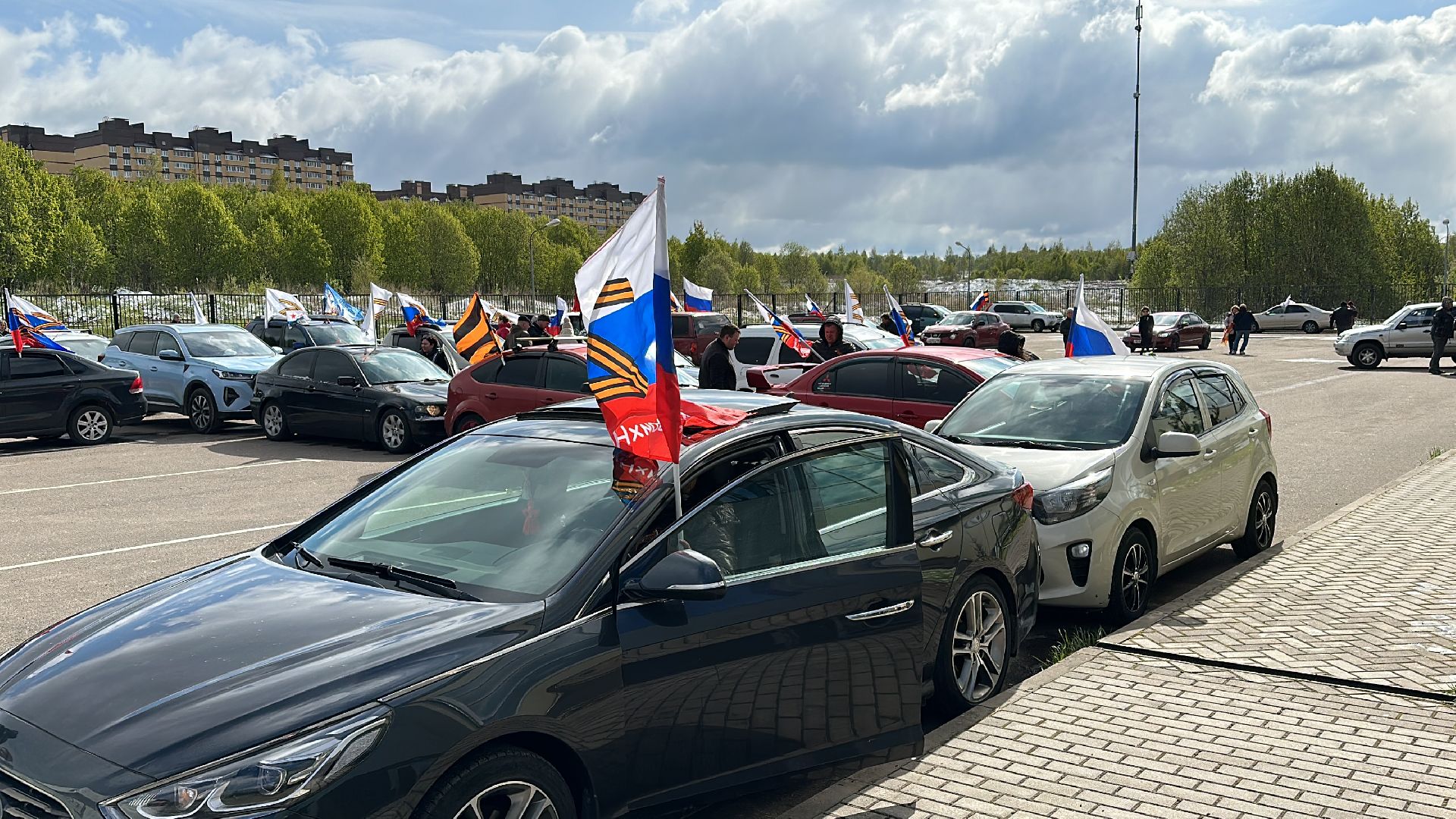 Клин, 9 мая, День Победы, общество, автопробег,