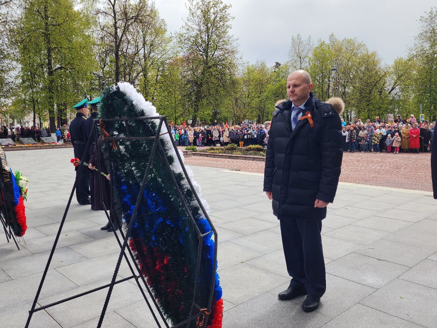 Звенигород, День победы, митинг,