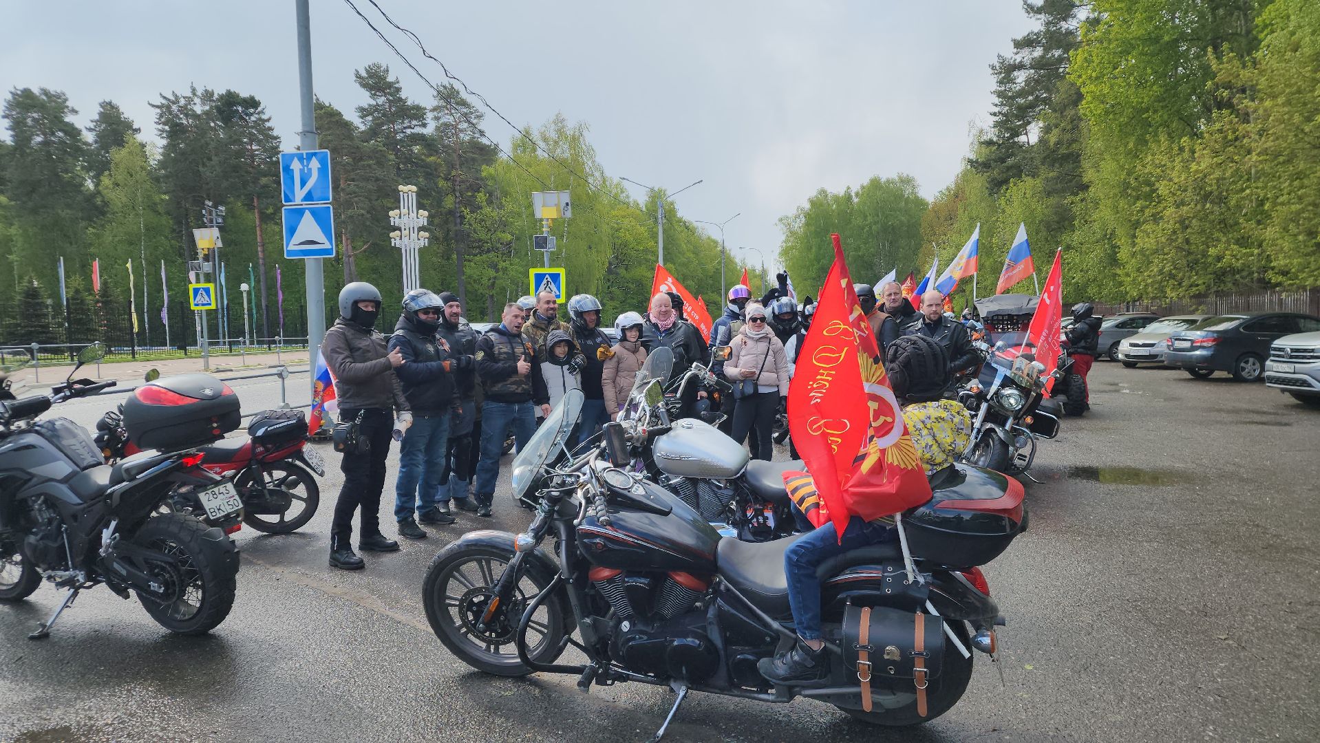 день победы, ступино, мотопробег,