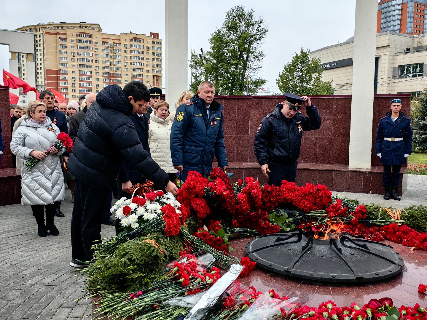 День Победы, Мемориал, Аллея памяти, Возложение цветов, 9 Мая,