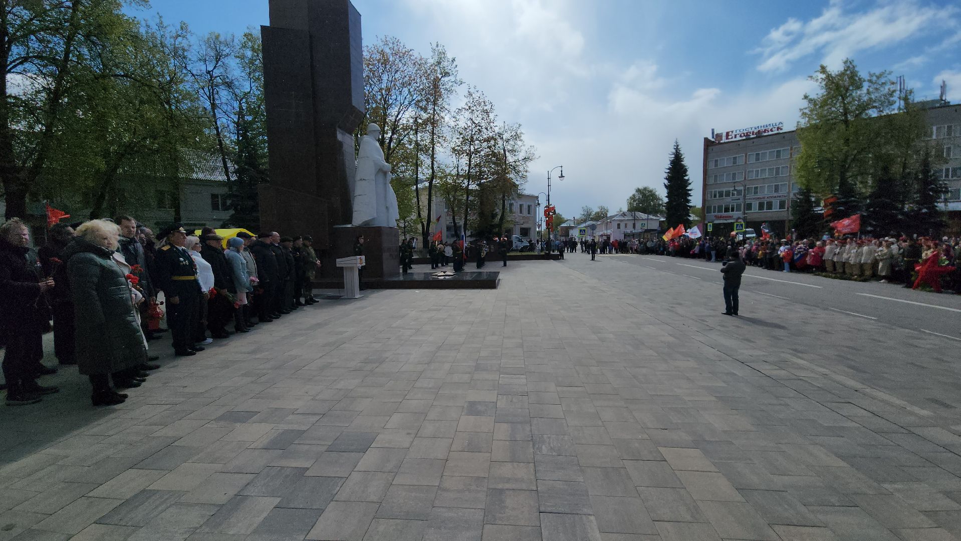 Егорьевск, 9 мая, митинг, вечный огонь, венки, цветы,