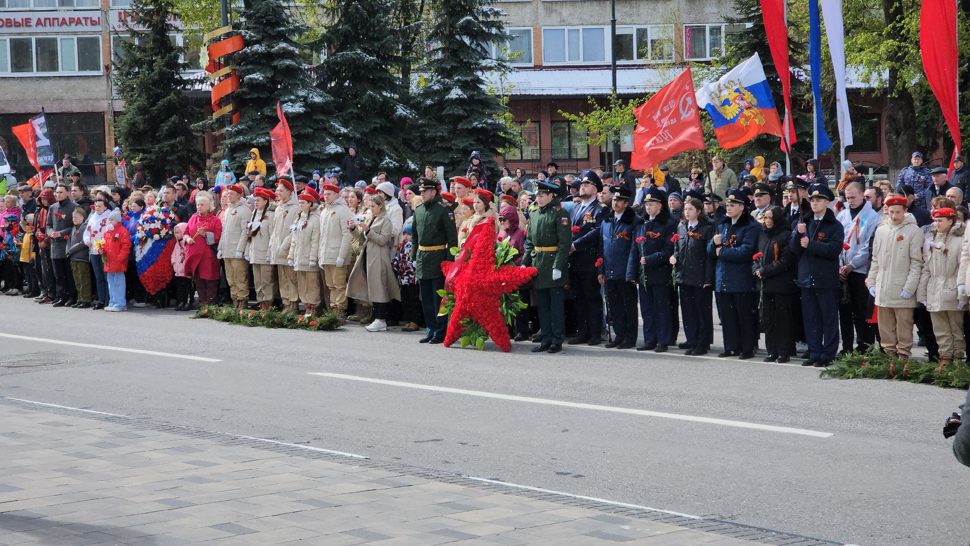 Егорьевск, 9 мая, митинг, вечный огонь, венки, цветы,