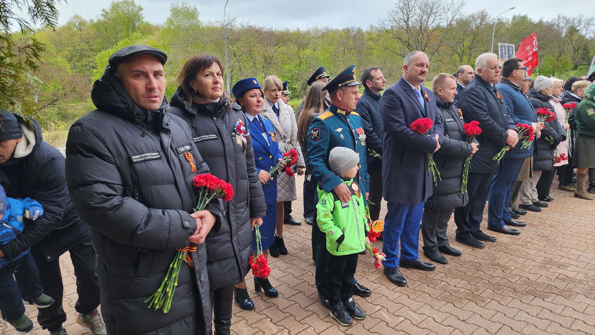 кашира, день победы, 9 мая, зендиково, стела, митинг, возложение цветов,