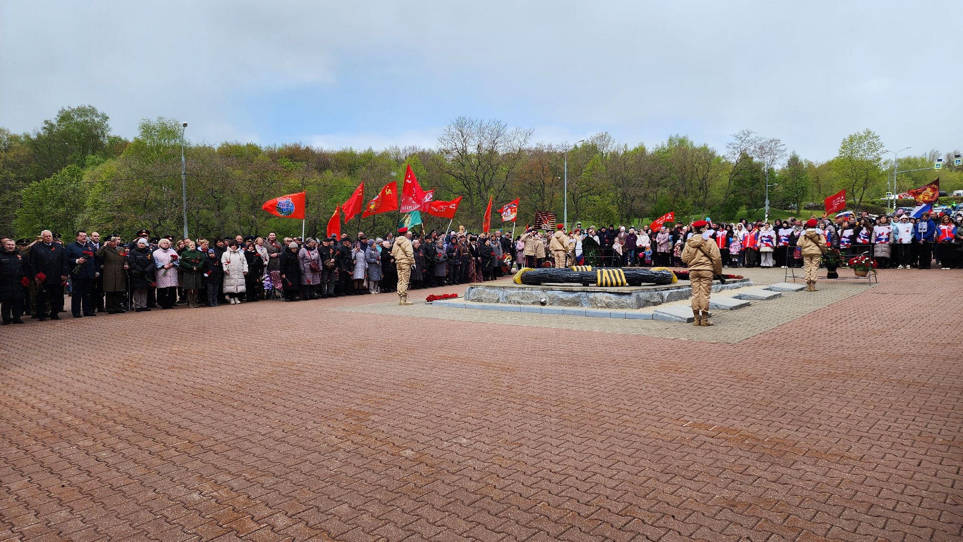 кашира, день победы, 9 мая, зендиково, стела, митинг, возложение цветов,